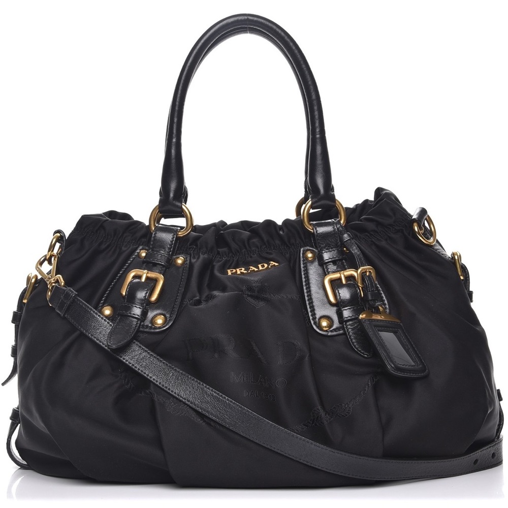 Prada Jaquard nylon logo purse